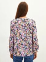 شومیز نخی گلدار - Image 5