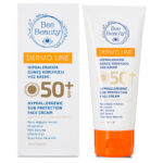 کرم ضد آفتاب مرطوب کننده و ضد آلرژی صورت بی بیوتی 50SPF  Bee beauty