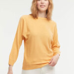 بلوز بافت بیسیک آستین کیمونو