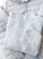 بلوز بافت بیسیک زری دار - Image 2