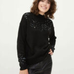 بلوز بافت طرح پولکی