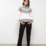 بلوز بافت نقش دار