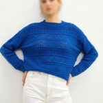 بلوز بافت طرح دار