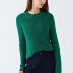 بلوز بافت بیسیک طرح دار