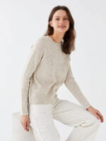 بلوز بافت بیسیک طرح دار - Image 4