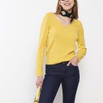 بلوز بافت بیسیک یقه هفت