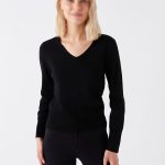 بلوز بافت یقه هفت بیسیک کشباف