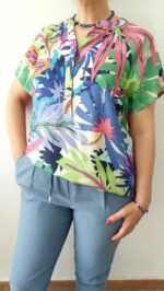 شومیز نخی طرح استوایی - Image 2