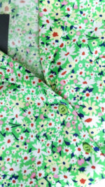 شومیز نخی کراپ گلدار - Image 3