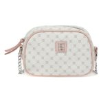 کیف شونه ای صورتی طرحدار