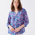 شومیز نخی طرح بته جقه