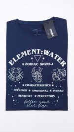 تیشرت نخی ماوی - Image 2