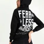 هودی مشکی پشت پنبه ای