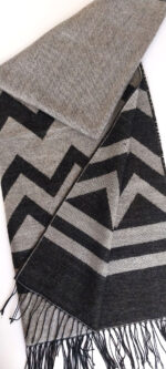 شال دو رو پشمی کوتون