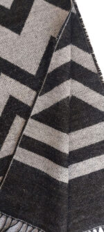 شال دو رو پشمی کوتون - Image 2