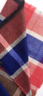 شال دو رو پشمی کوتون - Image 3