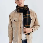 شال مردانه دو رو پشمی دیفکتو