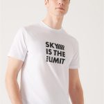 تیشرت سفید نخی مردانه