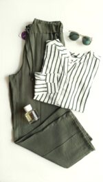 شلوار پارچه ای نخی السی - Image 5