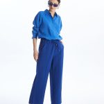 شلوار پارچه ای نخی السی