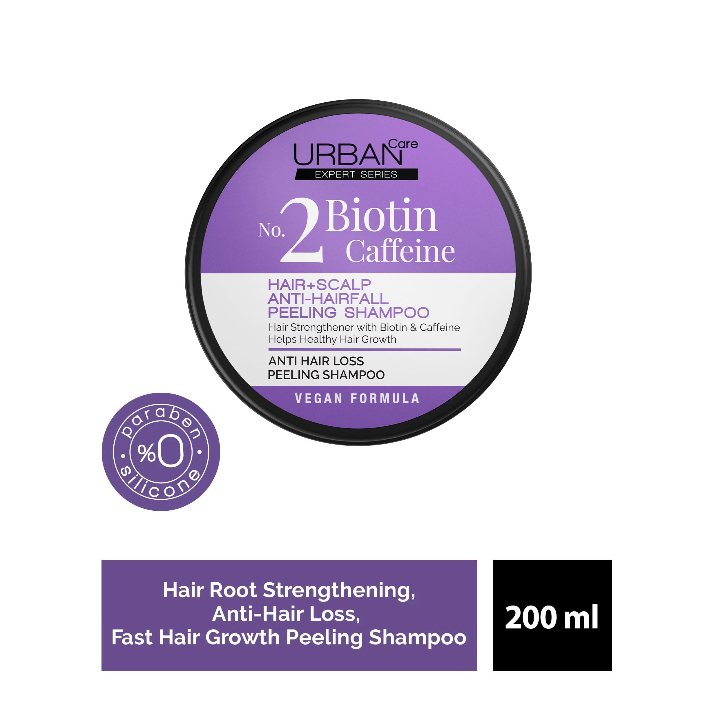 Expert-biotin-caffein-hair-scalp-sea-salt-peeling-shampoo-3 اسکراب کف سر ضد ریزش بیوتین و کافئین آربن کر Urban care - Image 2