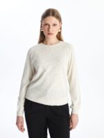 بلوز بافت بیسیک گل برجسته