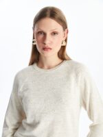 بلوز بافت بیسیک گل برجسته - Image 2