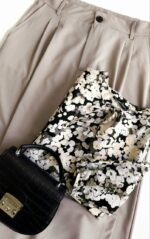 شلوار پارچه ای وایدلگ پیلی دار دیفکتو - Image 5