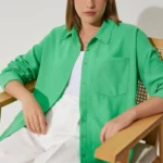 شومیز بیسیک نخی اورسایز