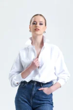 شومیز سفید بیسیک